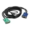 American Power Conversion Integrated LCD KVM USB CABLE - 12FT (3M)