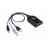 Aten USB HDMI KVM Adapter with Virtual Media CAC rea der Support and Audio De-Embedder