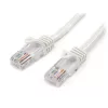 StarTech.com 3 m White Cat5e Snagless RJ45 UTP Patch Cable - 3m Patch Cord - Ethernet Patch Cable - RJ45 Male to Male Cat 5e Cable