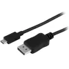 StarTech.com USB-C to DisplayPort Adapter Cable - 1m (3 ft.) - 4K at 60 Hz - Eliminate clutter by connecting your DP over USB Type-C computer directlyto a monitor without additional adapters