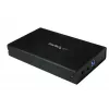 StarTech.com 3.5IN Black USB 3.0 External SATA III Hard Drive Enclosure with UASP - Portable External HDD