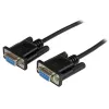 StarTech.com 1m Black DB9 RS232 Serial Null Modem Cable FF - DB9 Female to Female - 9 pin RS232 Null Modem Cable - 1 meter Black