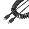 StarTech.com 3ft USB C Charging Cable Coiled M/M