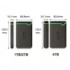 Transcend 1TB Slim StoreJet 2.5i M3S Silver Portable HDD