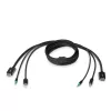 Belkin DISPLAY PORT/USB/AUDIO 6 FT KVM COMBO CABLE 3 YR WTY - TAA COMPLIANT